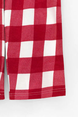 К 1640/белый,клетка виши пижама дет - Crockid фото 3