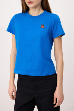 Sar? Regular/Normal Kal?p K?sa Kollu Nak?sl? Tok %100 Pamuk Orme T-shirt TWOSS26TS00232 - Trendyolmilla фото 11