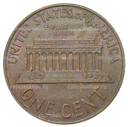 Монета 1 цент 1966 года США