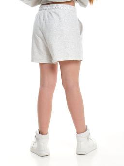 Шорты для девочки подростковые 22-7630 св.серый меланж - Mini maxi фото 6