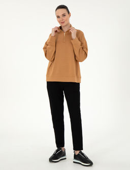 Camel Regular Fit Modal Kuma_ Sweatshirt