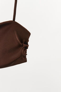 SILK BANDEAU BRALETTE - Zara фото 7