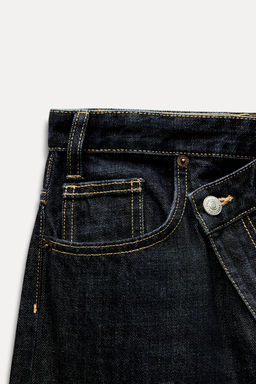 HIGH-WAIST TRF WIDE-LEG JEANS WITH CROSSOVER WAISTBAND - Zara фото 30