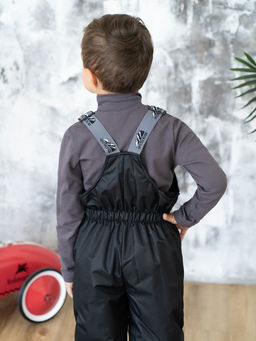 Полукомбинезон демисезонный черный (122-128, 64)