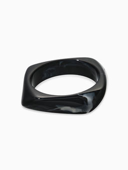 Браслет манжет акрил "Тренд", цвет чёрный