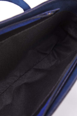 Koyu Lacivert Suet Kad?n El Ve Omuz Canta TAKSS25OC00005