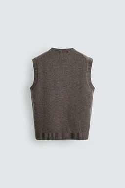 WOOL KNIT VEST - Zara фото 8