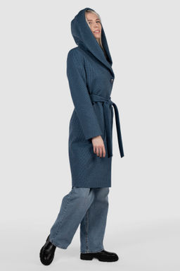 Пальто женское демисезонное (пояс) - El podio фото 2