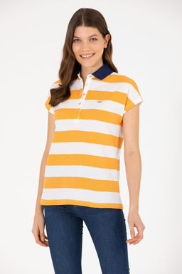 Женская оранжевая футболка - U.s. polo assn фото 16