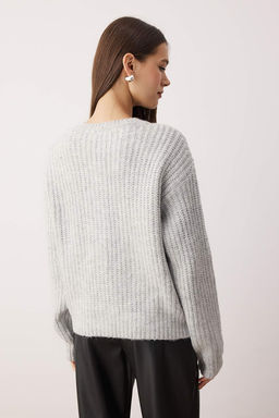 Wardrobe Essentials Gri Yumusak Dokulu Basic Triko H?rka | TWOAW26HI00204