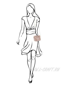 Сумка через плечо с цепочкой №L109 - L-craft фото 6