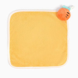 Полотенце Доляна Морковка цвет жёлтый, 30х30 см, 100% пэ, микрофибра  фото 2