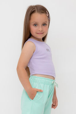 Crockid _ КР 302694/пастельно-лиловый к541 майка-топ для дев фото 4