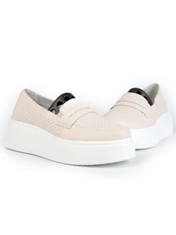 03-SD13-2D BEIGE Полуботинки женские (натуральная кожа)