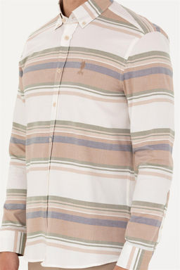 Мужская рубашка с длинным рукавом Stone - U.s. polo assn фото 6