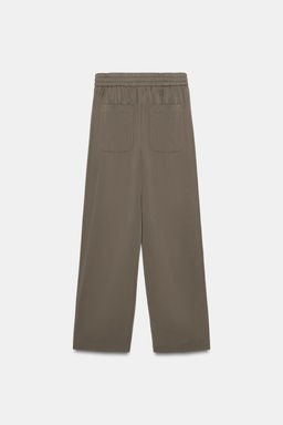 PANTAL?N RECTO NERVIO / Khaki - Zara фото 8