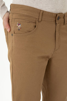 Мужские брюки светло-коричневого цвета из плотной ткани/чиносы Неожиданная скидка в корзине - U.s. polo assn фото 5