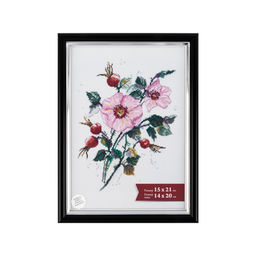 Рамка Gamma ПРК-18 15 х 21 см пластик. с оргстеклом черный