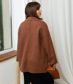 Полупальто #КТ2391 (1), коричневый