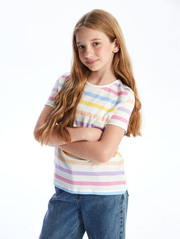 Bisiklet Yaka K?z ?ocuk Ti??rt