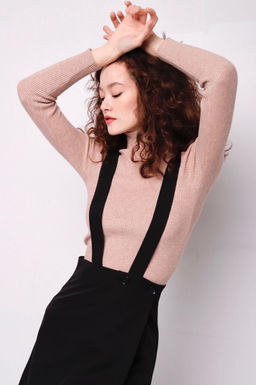 11970 Юбка-баска на бретелях чёрная - Martichelli фото 7