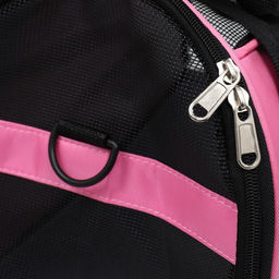 Сумка-переноска сетчатая, 48 х 26 х 31 см, розовая - Пижон фото 6