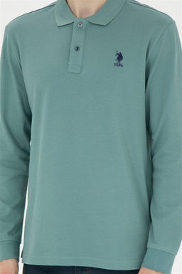 U. S. Polo Assn / Мужской мятный базовый свитшот - U.s. polo assn фото 6