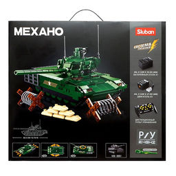 Конструктор Механо Sluban «Российский танк», радиоуправление, 995 деталей