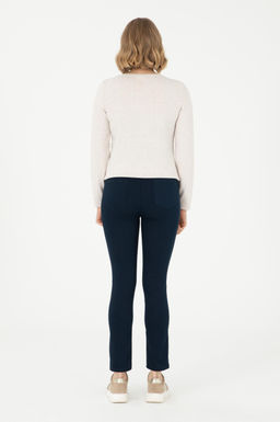 Женские темно-синие брюки из плотной ткани - U.s. polo assn фото 4