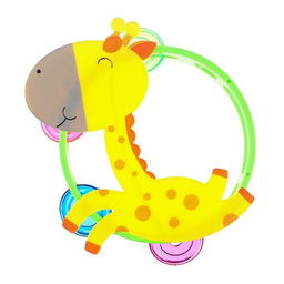 Погремушка - бубен Жирафик / Лошадка, виды МИКС, Крошка Я