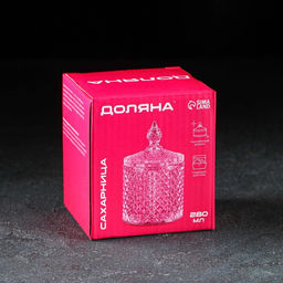 Сахарница стеклянная Доляна Рапунцель, 280 мл, 8,514 см  фото 5