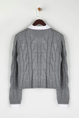 Teen Lacivert Kombine Crop Triko Kazak TWOAW26KZ00047 - Trendyolmilla фото 19