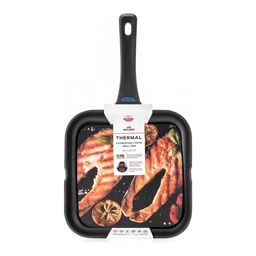 Сковорода-гриль c индикатором нагрева Walmer Thermal, 28 см, цвет черный  фото 4
