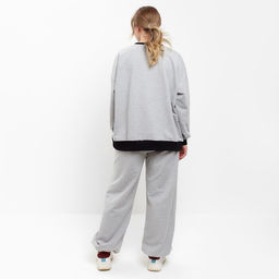 Костюм женский (свитшот, брюки) MINAKU: Casual Collection, размер 50, серый