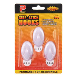 Крючки самоклеящиеся, круглые, с системой бесследного удаления, набор, 5 х 3 см, 3 шт. - Мой выбор фото 3