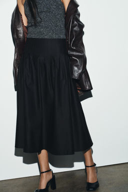 PLEATED MIDI SKIRT - Zara фото 10