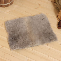 Коврик для бани с овчиной, черный 40х30 см - Simaland фото 3