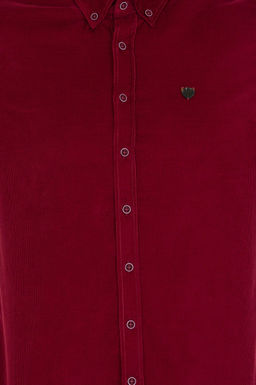 U. S. Polo Assn Мужская рубашка с длинным рукавом вишневого цвета - U.s. polo assn фото 6