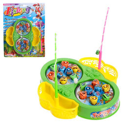 Уценка Рыбалка Бабочка: 18 рыбок, 2 удочки, заводная, МИКС