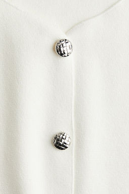 Short-sleeved jersey cardigan - H&m фото 5