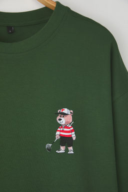 TRENDYOL MAN Siyah Unisex Regular/Normal Kesim Ay?c?k Bask?l? %100 Pamuklu T-Shirt TMNSS25TS00161 - Trendyolmilla фото 7