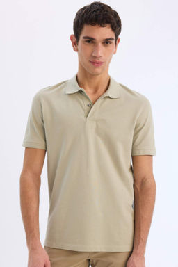 New Regular Fit K?sa Kollu Basic Duz Polo Tisort - Defacto фото 10