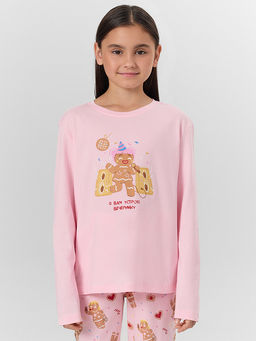 КОМПЛЕКТ ДЛЯ ДЕВОЧЕК (ЛОНГСЛИВ, БРЮКИ)