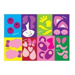 Цена за 2 шт. Аппликации наклейками «Для девочек», 12 стр.