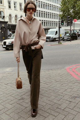 POPLIN SHIRT WITH BUTTONS