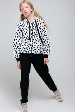 КБ 301803/белый,пятна далматинца к65, жакет