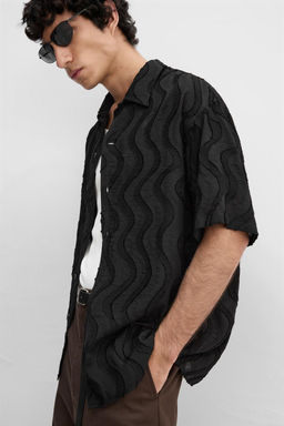 WAVY JACQUARD SHIRT - Zara фото 6