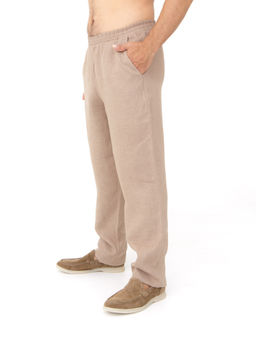 Брюки льняные мужские 598 мокко