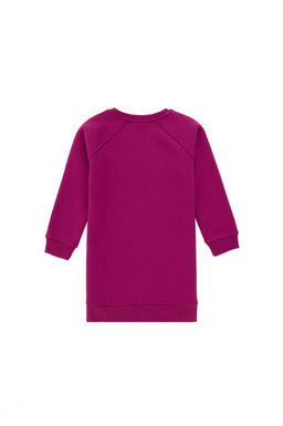 Трикотажное платье цвета фуксии для девочки - U.s. polo assn фото 4