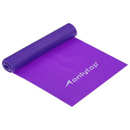 Эспандер ленточный для фитнеса ONLYTOP, 150×15×0.04 см, 10 кг, цвета МИКС